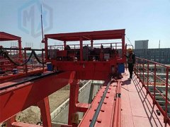 公司为安徽省某水库调试起闭门机变频电缆卷筒